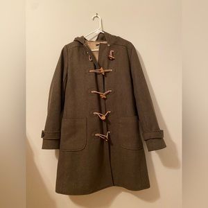 J Crew Olive Green Toggle Coat